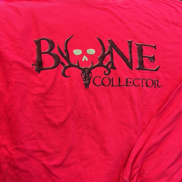 Bone Collector long sleeve Tee Shirt 100% Cotton Hot Pink size 2XL - Picture 4 of 8